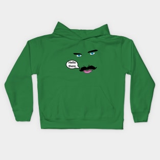 Man Face Kids Hoodie